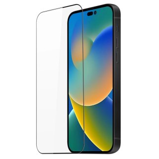 Dux Ducis 10D Tempered Glass wytrzymałe szkło hartowane 9H na cały ekran z ramką iPhone 14 Pro czarny (case friendly)