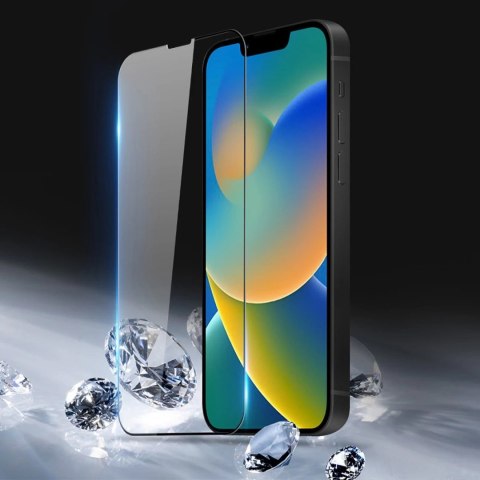Dux Ducis 10D Tempered Glass wytrzymałe szkło hartowane 9H na cały ekran z ramką iPhone 14 czarny (case friendly)