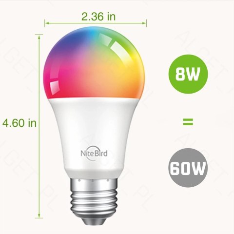 GOSUND Inteligentna żarówka LED E27 8W RGB 2pack