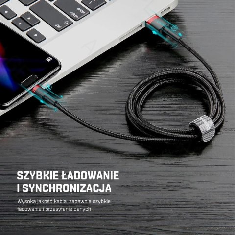 Kabel nylonowy Baseus Cafule Micro-USB 1.5A 200cm Czerwony