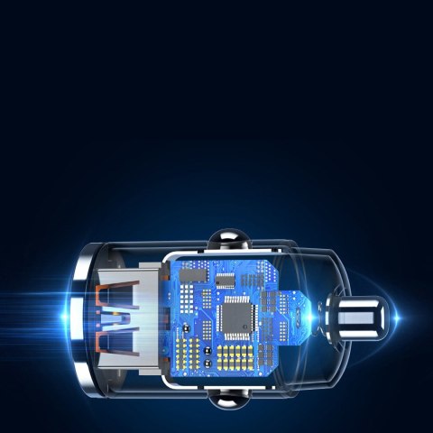 ROCK H15 Ładowarka samochodowa USB-A USB-C PD 30W