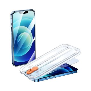 Joyroom szkło hartowane z zestawem montażowym do iPhone 12 i 12 Pro 6,1" przezroczysty (JR-PF930)