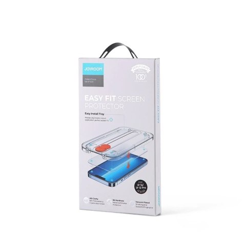 Joyroom szkło hartowane z zestawem montażowym do iPhone 12 i 12 Pro 6,1" przezroczysty (JR-PF930)