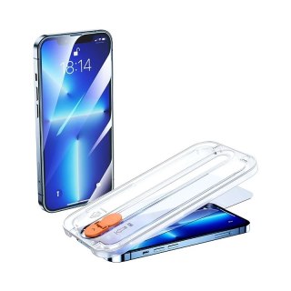 Joyroom szkło hartowane z zestawem montażowym do iPhone 13 i 13 Pro 6,1" przezroczysty (JR-PF932)