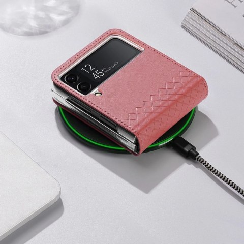 Dux Ducis Bril etui Samsung Galaxy Z Flip4 z klapką portfel pokrowiec na tył brązowy