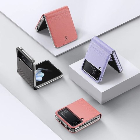 Dux Ducis Bril etui Samsung Galaxy Z Flip4 z klapką portfel pokrowiec na tył brązowy