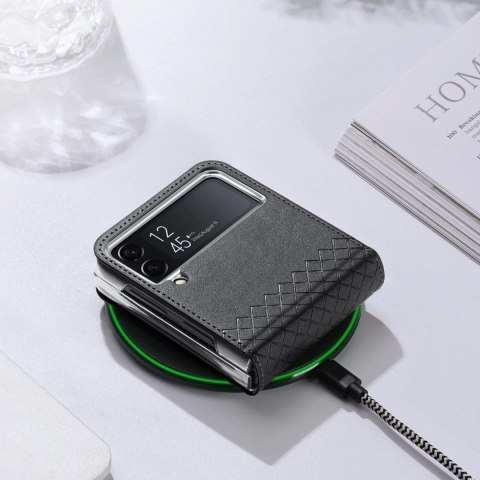 Dux Ducis Bril etui Samsung Galaxy Z Flip4 z klapką portfel pokrowiec na tył czarny