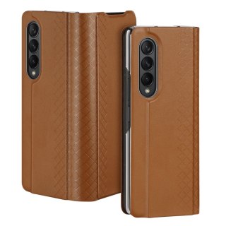 Dux Ducis Bril etui Samsung Galaxy Z Fold4 z klapką portfel podstawka brązowy