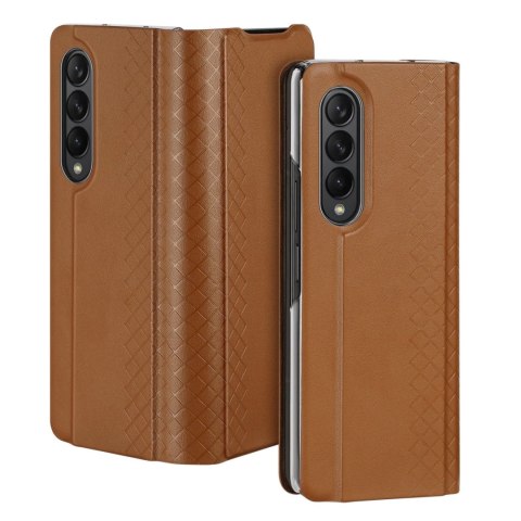 Dux Ducis Bril etui Samsung Galaxy Z Fold4 z klapką portfel podstawka brązowy