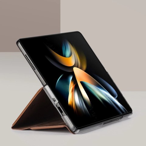 Dux Ducis Bril etui Samsung Galaxy Z Fold4 z klapką portfel podstawka brązowy