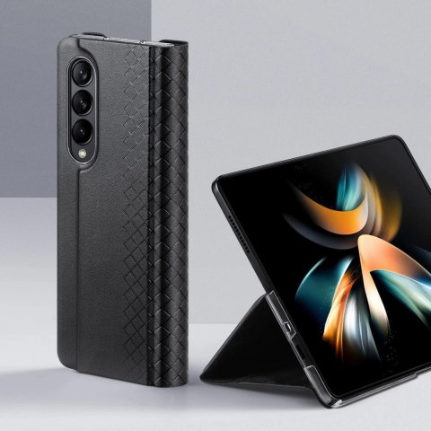 Dux Ducis Bril etui Samsung Galaxy Z Fold4 z klapką portfel podstawka czarny