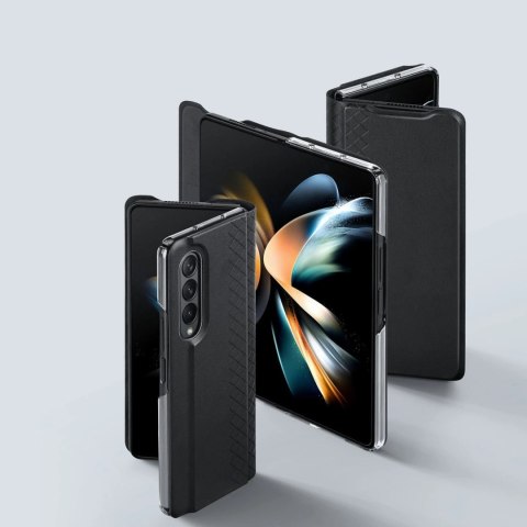 Dux Ducis Bril etui Samsung Galaxy Z Fold4 z klapką portfel podstawka czarny