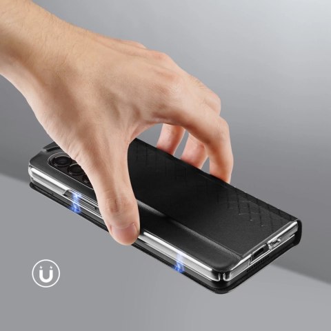 Dux Ducis Bril etui Samsung Galaxy Z Fold4 z klapką portfel podstawka czarny