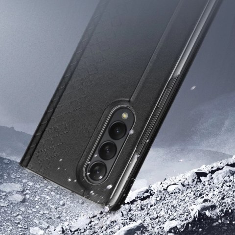 Dux Ducis Bril etui Samsung Galaxy Z Fold4 z klapką portfel podstawka czarny