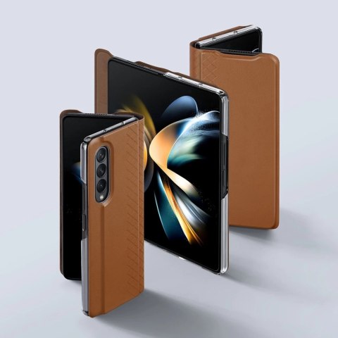 Dux Ducis Bril etui Samsung Galaxy Z Fold4 z klapką portfel podstawka czarny
