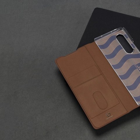 Dux Ducis Bril etui Samsung Galaxy Z Fold4 z klapką portfel podstawka czarny