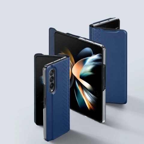 Dux Ducis Bril etui Samsung Galaxy Z Fold4 z klapką portfel podstawka niebieski