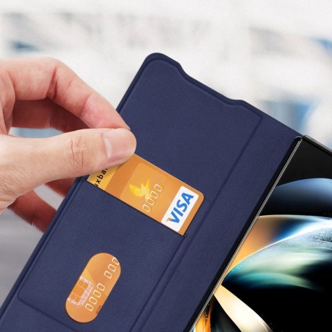 Dux Ducis Bril etui Samsung Galaxy Z Fold4 z klapką portfel podstawka niebieski