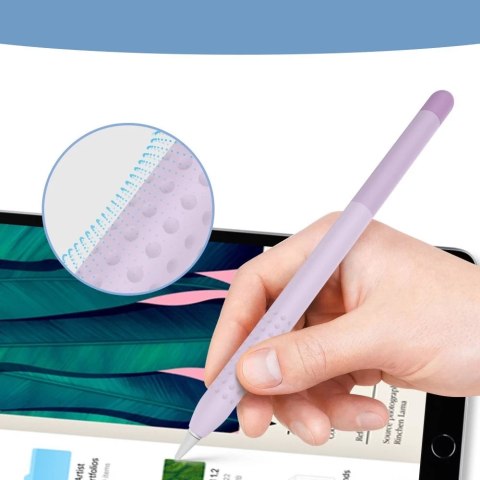 Stoyobe Colorful Sleeve etui do Apple Pencil 1 pokrowiec nakładka obudowa na rysik fioletowy