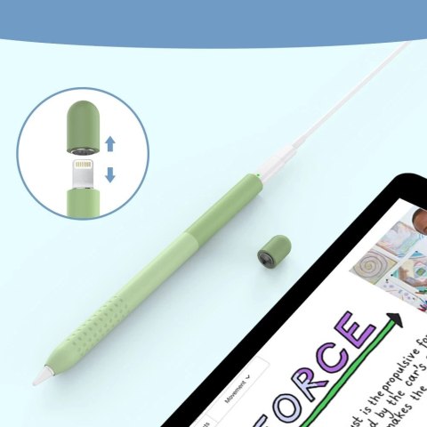 Stoyobe Colorful Sleeve etui do Apple Pencil 1 pokrowiec nakładka obudowa na rysik zielony