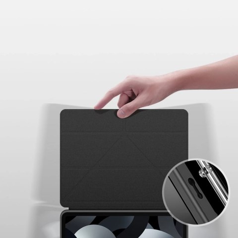 Dux Ducis Magi etui do iPad Air 10.9" 11" 4/5/6 pokrowiec smart cover z podstawką i schowkiem na Apple Pencil czarny