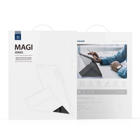 Dux Ducis Magi etui do iPad Air 10.9" 11" 4/5/6 pokrowiec smart cover z podstawką i schowkiem na Apple Pencil czarny