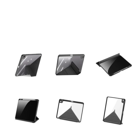 Dux Ducis Magi etui do iPad Air 10.9" 11" 4/5/6 pokrowiec smart cover z podstawką i schowkiem na Apple Pencil czarny