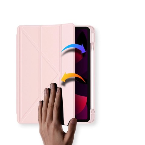 Dux Ducis Magi etui do iPad Air 10.9" 11" 4/5/6 pokrowiec smart cover z podstawką i schowkiem na Apple Pencil różowy