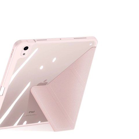 Dux Ducis Magi etui do iPad Air 10.9" 11" 4/5/6 pokrowiec smart cover z podstawką i schowkiem na Apple Pencil różowy