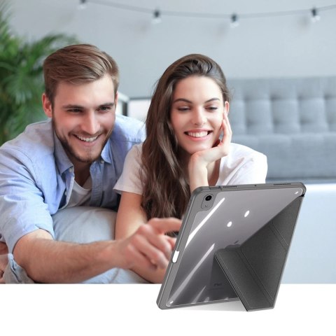 Dux Ducis Magi etui do iPad Air 10.9" 11" 4/5/6 pokrowiec smart cover z podstawką i schowkiem na Apple Pencil szary