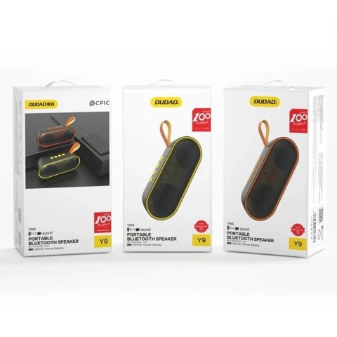 Dudao przenośny bezprzewodowy głośnik Bluetooth żółty (Y9 yellow)