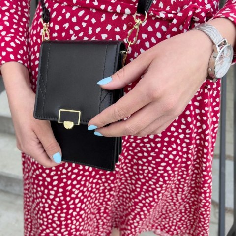 Fancy Bag Case ręcznie robione etui wysokiej jakości torba torebka na smartfon z paskiem na ramię portfel brązowy (model 2)