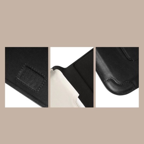 Nillkin 2w1 pokrowiec na MacBooka 14'' etui torba na laptopa podstawka czarno-biały