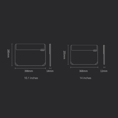 Nillkin 2w1 pokrowiec na MacBooka 16'' etui torba na laptopa podstawka szary