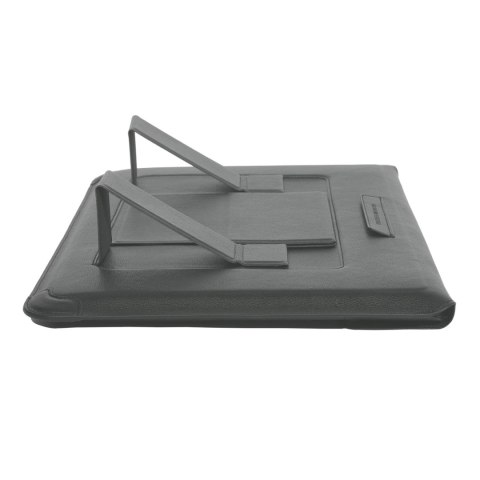 Nillkin 2w1 pokrowiec na MacBooka 16'' etui torba na laptopa podstawka szary