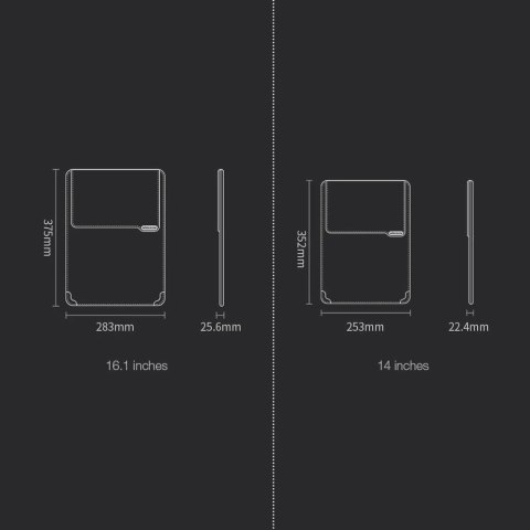 Nillkin Versatile etui torba pokrowiec na laptopa do 16,1'' z funkcją podstawki i podkładki pod myszkę czarny