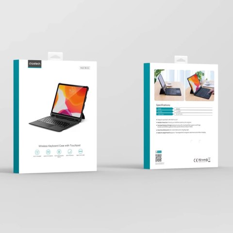 Choetech Keyboard Case etui pokrowiec do iPad Pro 12.9 2020 / 2021 / 2022 / iPad Air 13 2024 bezprzewodowa klawiatura Bluetooth 
