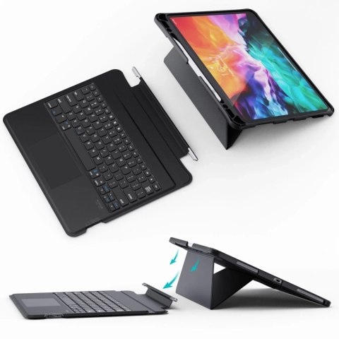 Choetech Keyboard Case etui pokrowiec do iPad Pro 12.9 2020 / 2021 / 2022 / iPad Air 13 2024 bezprzewodowa klawiatura Bluetooth 