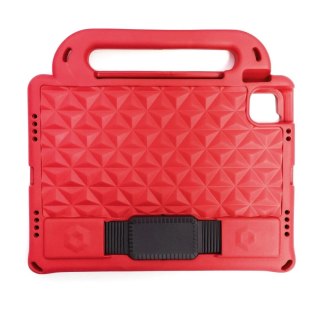 Diamond Tablet Case pancerne miękkie etui do iPad mini 5 / 4 / 3 / 2 / 1 z miejscem na rysik czerwony