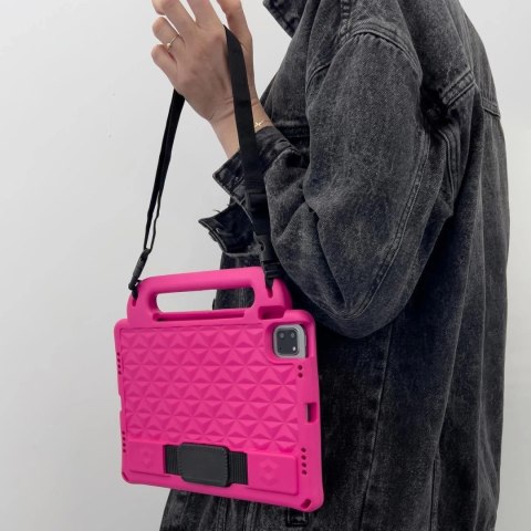 Diamond Tablet Case pancerne miękkie etui do iPad mini 5 / 4 / 3 / 2 / 1 z miejscem na rysik czerwony