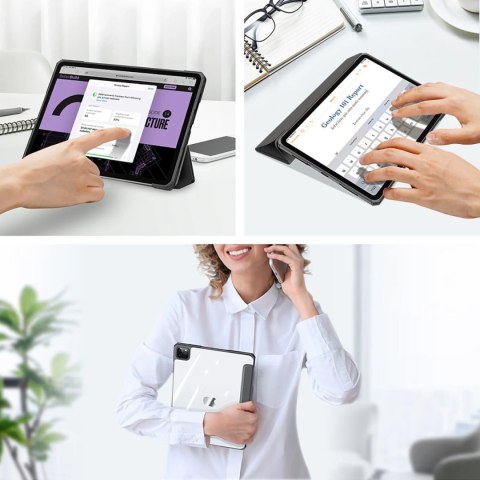 Dux Ducis Copa etui do iPad Pro 11'' 2020 / iPad Pro 11'' 2018 / iPad Pro 11'' 2021 pokrowiec smart cover z podstawką czarny