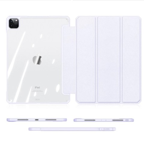 Dux Ducis Copa etui do iPad Pro 12.9 2020 / 2021 / 2022 / iPad Air 13 2024 pokrowiec smart cover z podstawką fioletowy