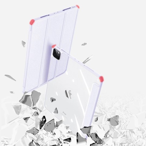 Dux Ducis Copa etui do iPad Pro 12.9 2020 / 2021 / 2022 / iPad Air 13 2024 pokrowiec smart cover z podstawką fioletowy