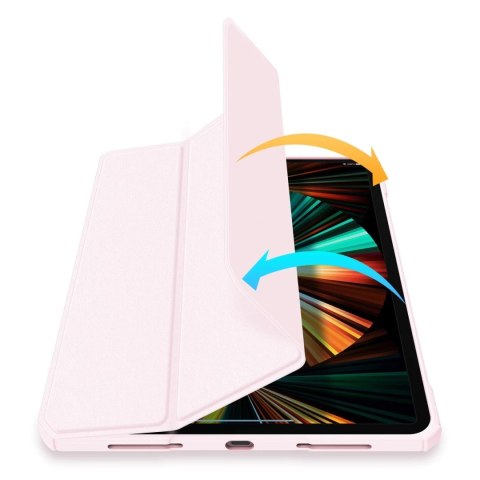 Dux Ducis Copa etui do iPad Pro 12.9 2020 / 2021 / 2022 / iPad Air 13 2024 pokrowiec smart cover z podstawką różowy