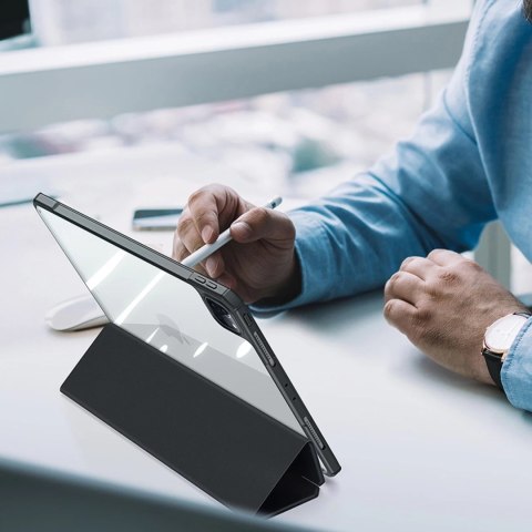 Dux Ducis Copa etui do iPad Pro 12.9 2020 / 2021 / 2022 / iPad Air 13 2024 pokrowiec smart cover z podstawką różowy