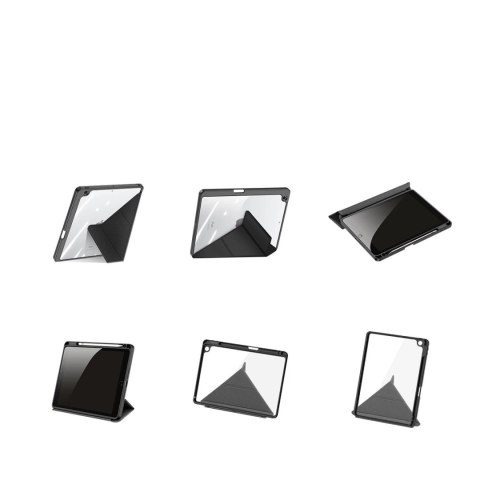 Dux Ducis Magi etui do iPad 10.2'' 2021 / 2020 / 2019 pokrowiec smart cover z podstawką i schowkiem na Apple Pencil czarny