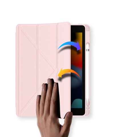 Dux Ducis Magi etui do iPad 10.2'' 2021 / 2020 / 2019 pokrowiec smart cover z podstawką i schowkiem na Apple Pencil różowy