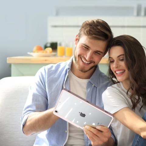 Dux Ducis Magi etui do iPad 10.2'' 2021 / 2020 / 2019 pokrowiec smart cover z podstawką i schowkiem na Apple Pencil różowy