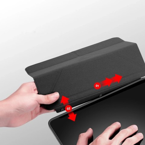 Dux Ducis Magi etui do iPad 10.2'' 2021 / 2020 / 2019 pokrowiec smart cover z podstawką i schowkiem na Apple Pencil różowy
