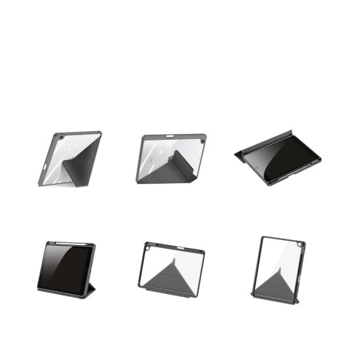 Dux Ducis Magi etui do iPad 10.2'' 2021 / 2020 / 2019 pokrowiec smart cover z podstawką i schowkiem na Apple Pencil szary